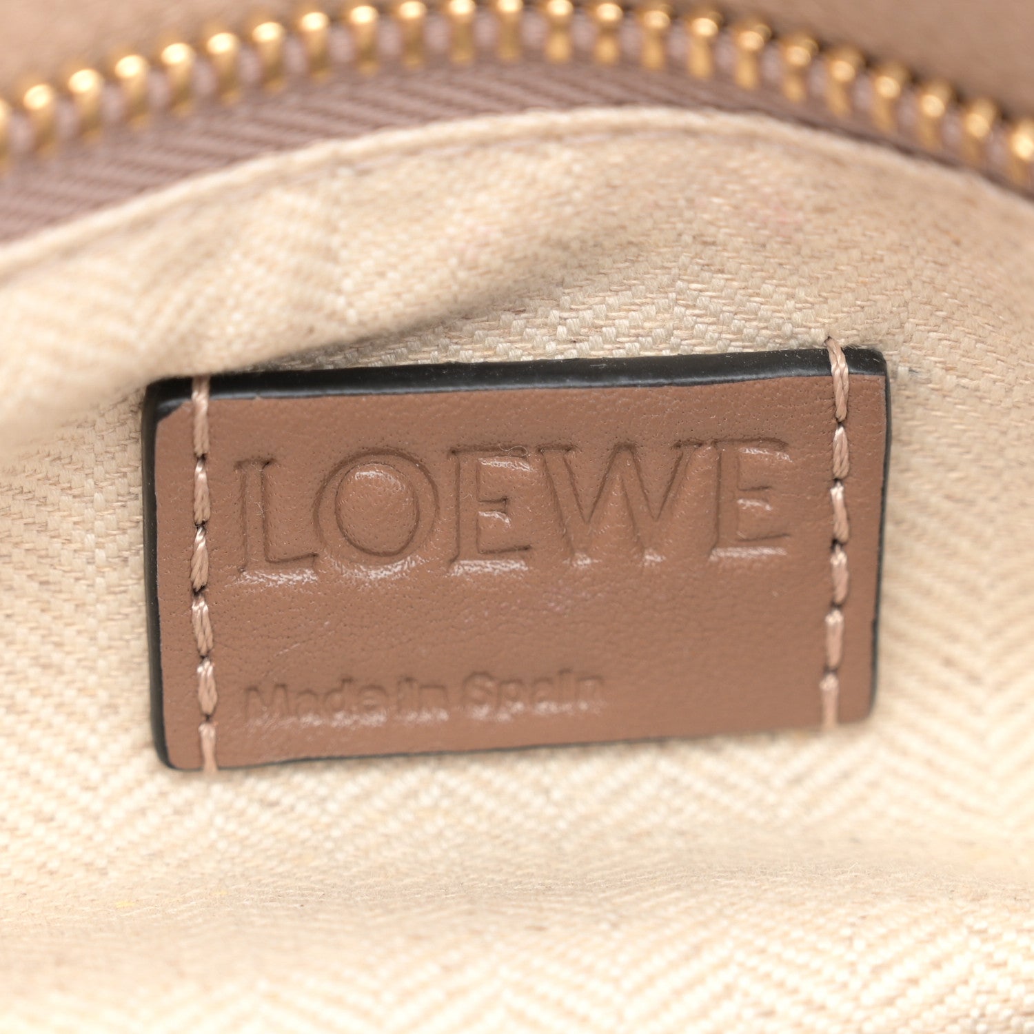 Loewe Grained Calfskin Small Puzzle Bag Sand Mink 6 of 11