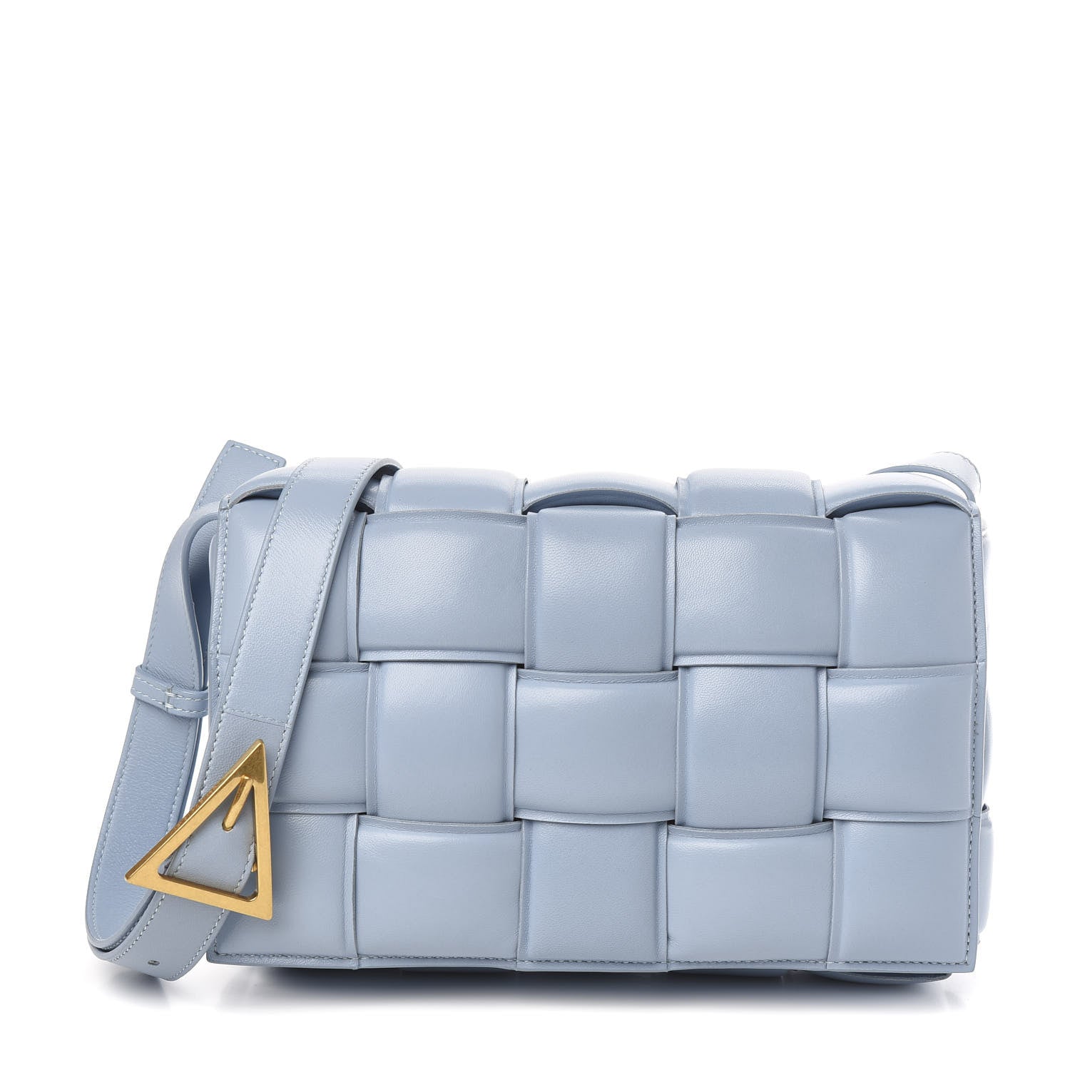 Bottega Veneta Nappa Maxi Intreccio Padded Cassette Crossbody Bag Ice 1 of 9