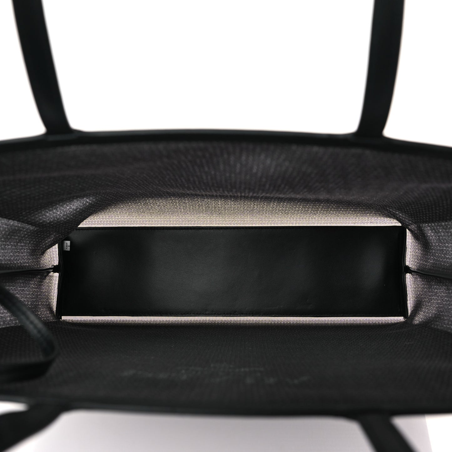 Mesh Sequin Spazzolato Logo Tote Black