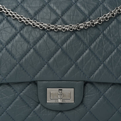 Chanel Aged Calfskin Quilted 2.55 Reissue 226 Flap Dark Blue 7 of 12