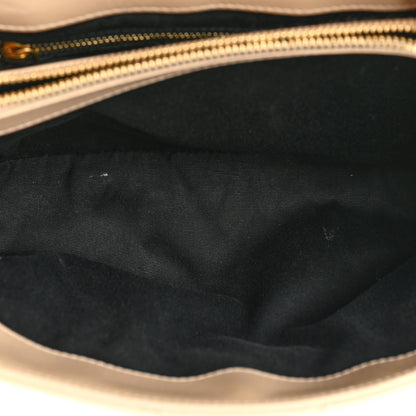 Saint Laurent Calfskin Y Quilted Monogram Medium Loulou Chain Satchel Nude Powder 4 of 20