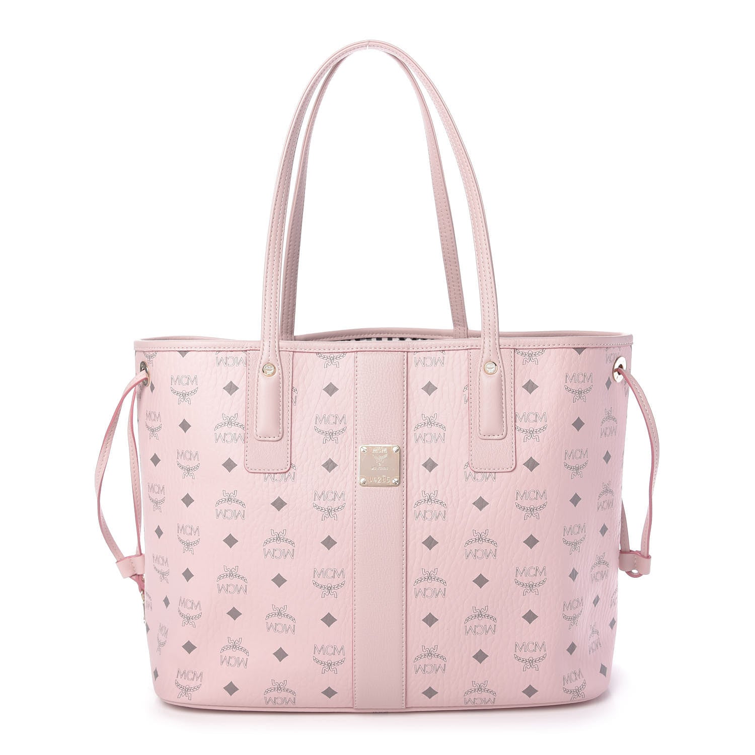MCM Visetos Medium Liz Reversible Shopper Tote Powder Pink 1 of 10