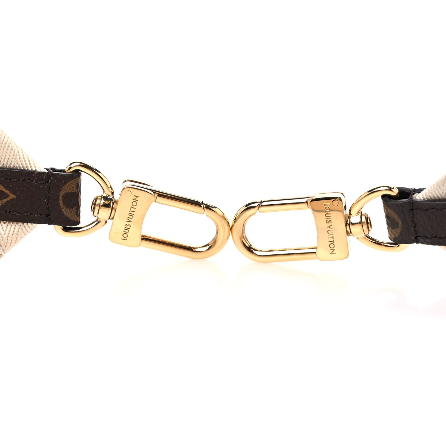 Jacquard Monogram Adjustable Shoulder Strap New Creme