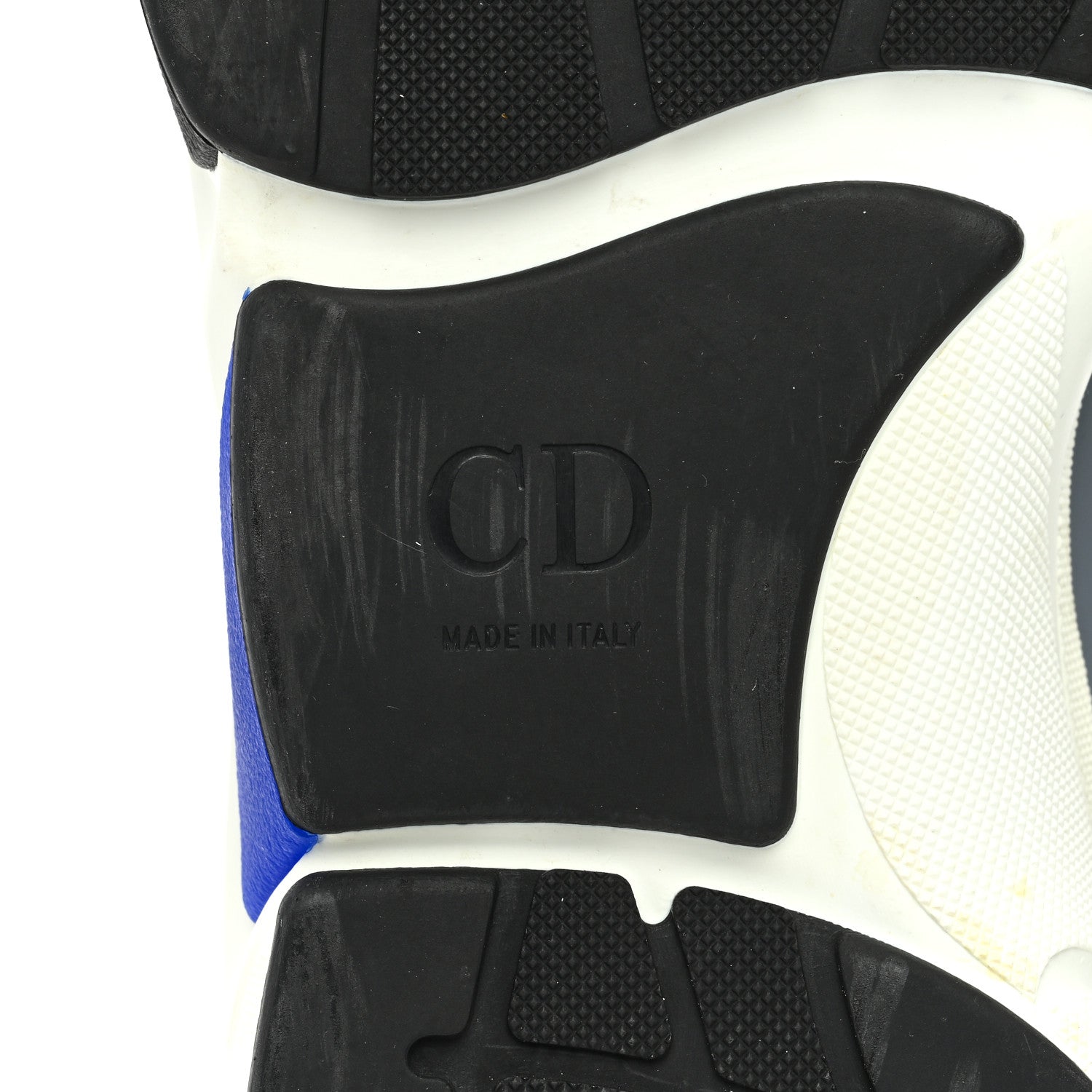 Christian Dior Technical Mesh Calfskin Mens B22 Sneakers 45 White Blue Grey 6 of 8