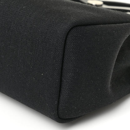 Hermes Military Toile Vache Hunter Herbag Zip PM 31 Black 10 of 11