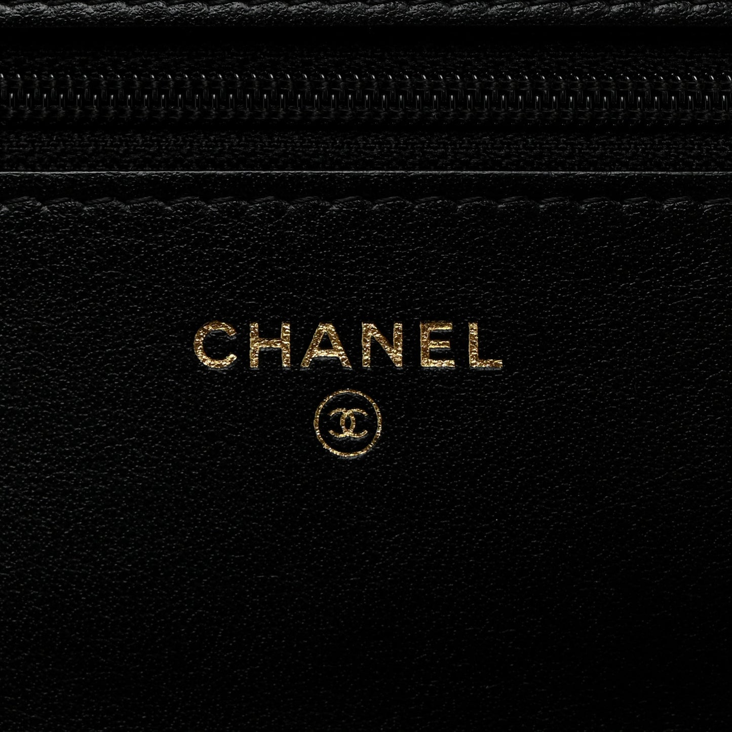 Tweed Quilted Chanel 19 Wallet On Chain WOC Black Navy Gold