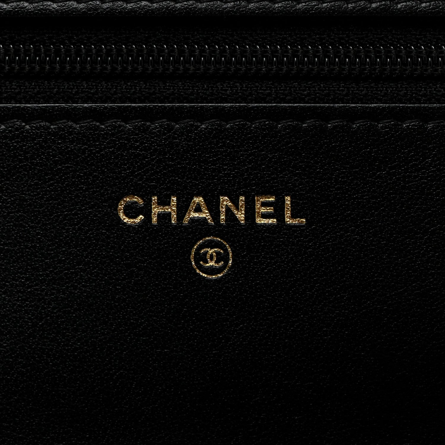 Chanel Tweed Quilted Chanel 19 Wallet On Chain WOC Black Navy Gold 6 of 11