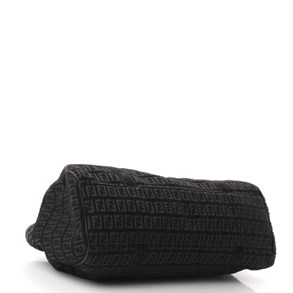 Fendi Zucchino Shoulder Bag Black 4 of 15
