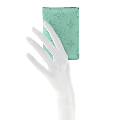 Louis Vuitton Taigarama Pocket Organizer NM  Miami Green 2 of 7