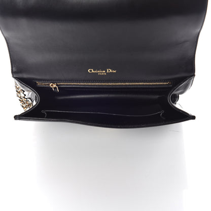 Christian Dior Calfskin Crystal Embroidered Medium Diorama Flap Bag Black 5 of 11