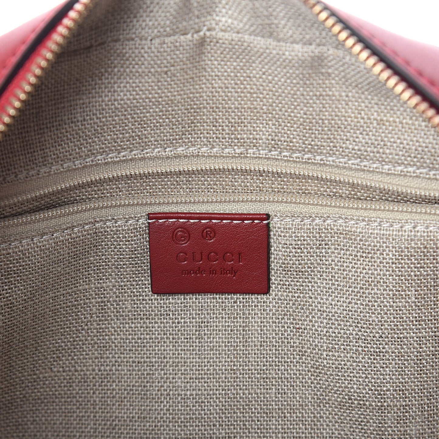 Soft Microguccissima Medium Crossbody Bag Rosso