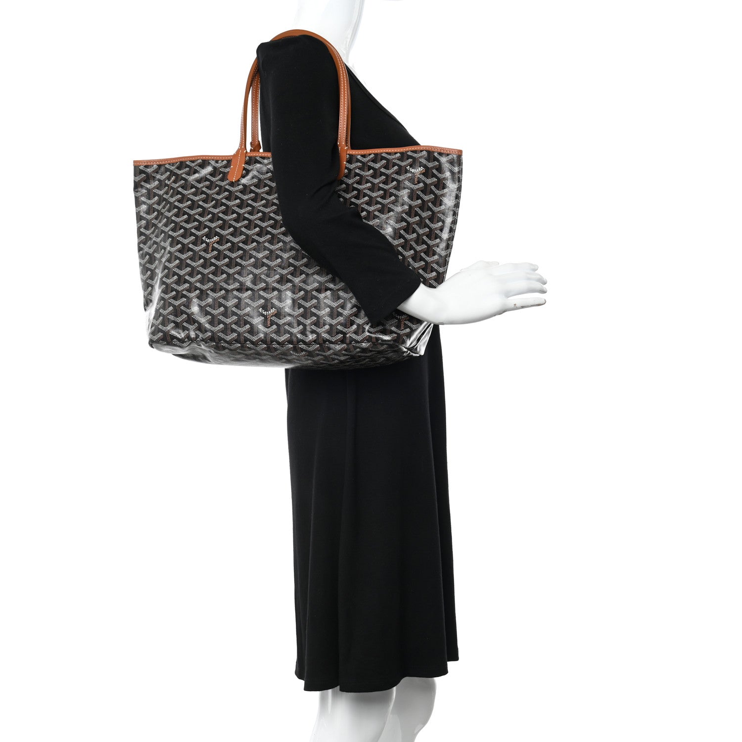 Goyard Goyardine Saint Louis PM Black Gold 2 of 11