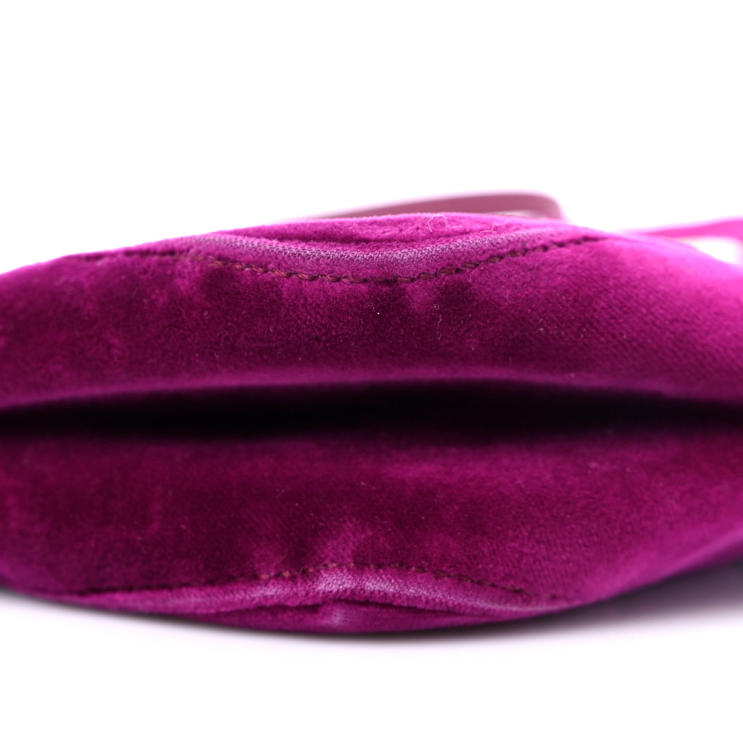 Gucci Velvet Matelasse Medium GG Marmont Shoulder Bag Fuchsia Violet Cyclamen 9 of 25