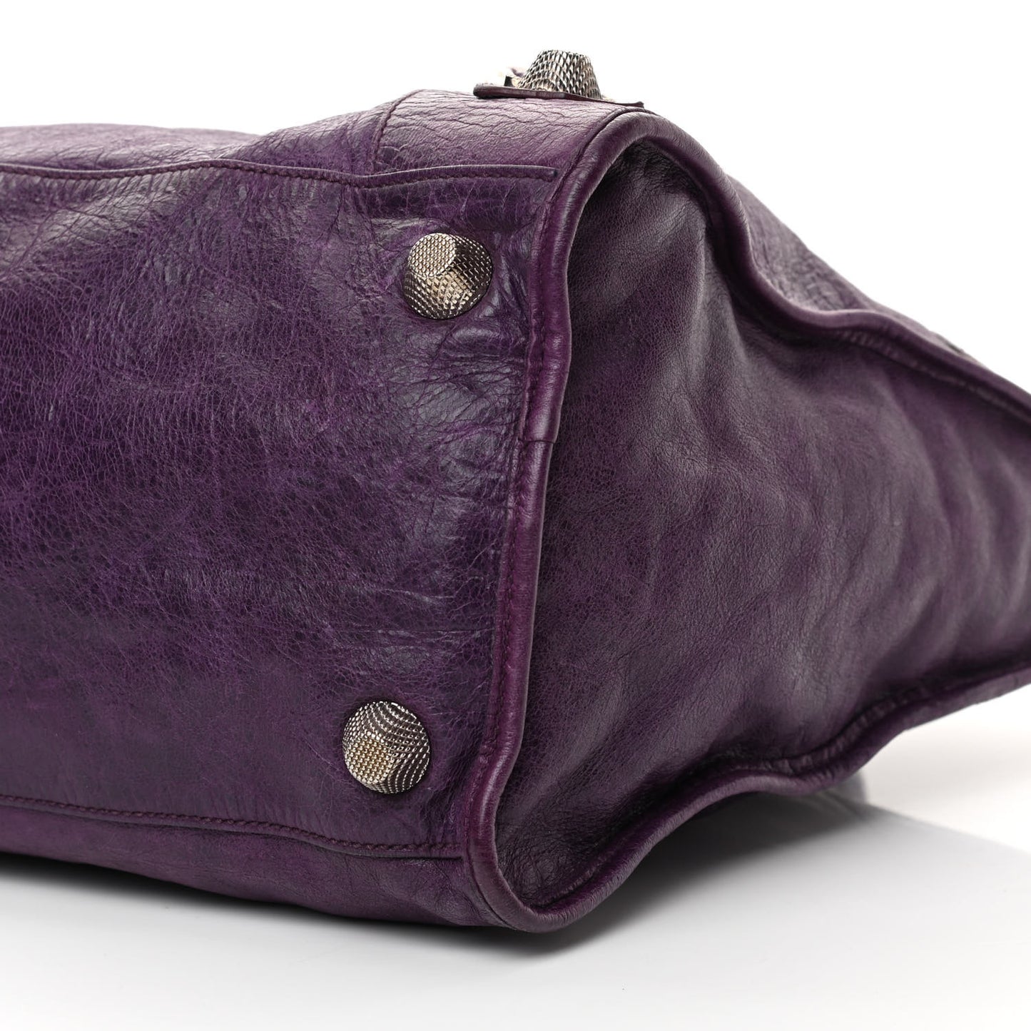 Agneau Giant 21 Silver Hardware Work Raisin