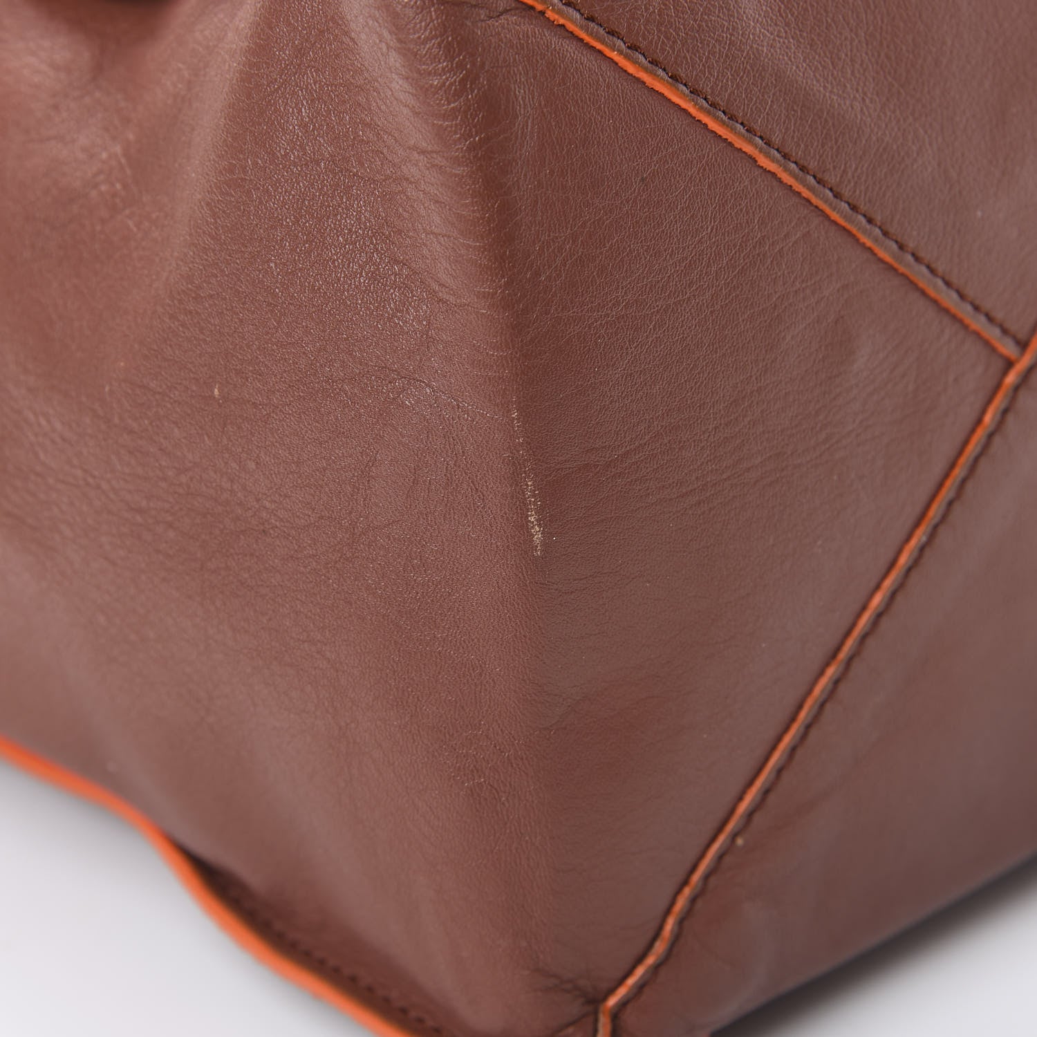 Balenciaga Veau Papier A4 Zip Around Tote Orange Brulee 13 of 19