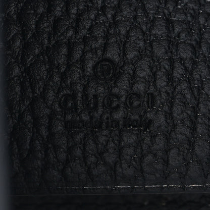 Gucci Dollar Calfskin GG Supreme Monogram GG Marmont 6 Key Holder Case Black Beige Ebony 6 of 7