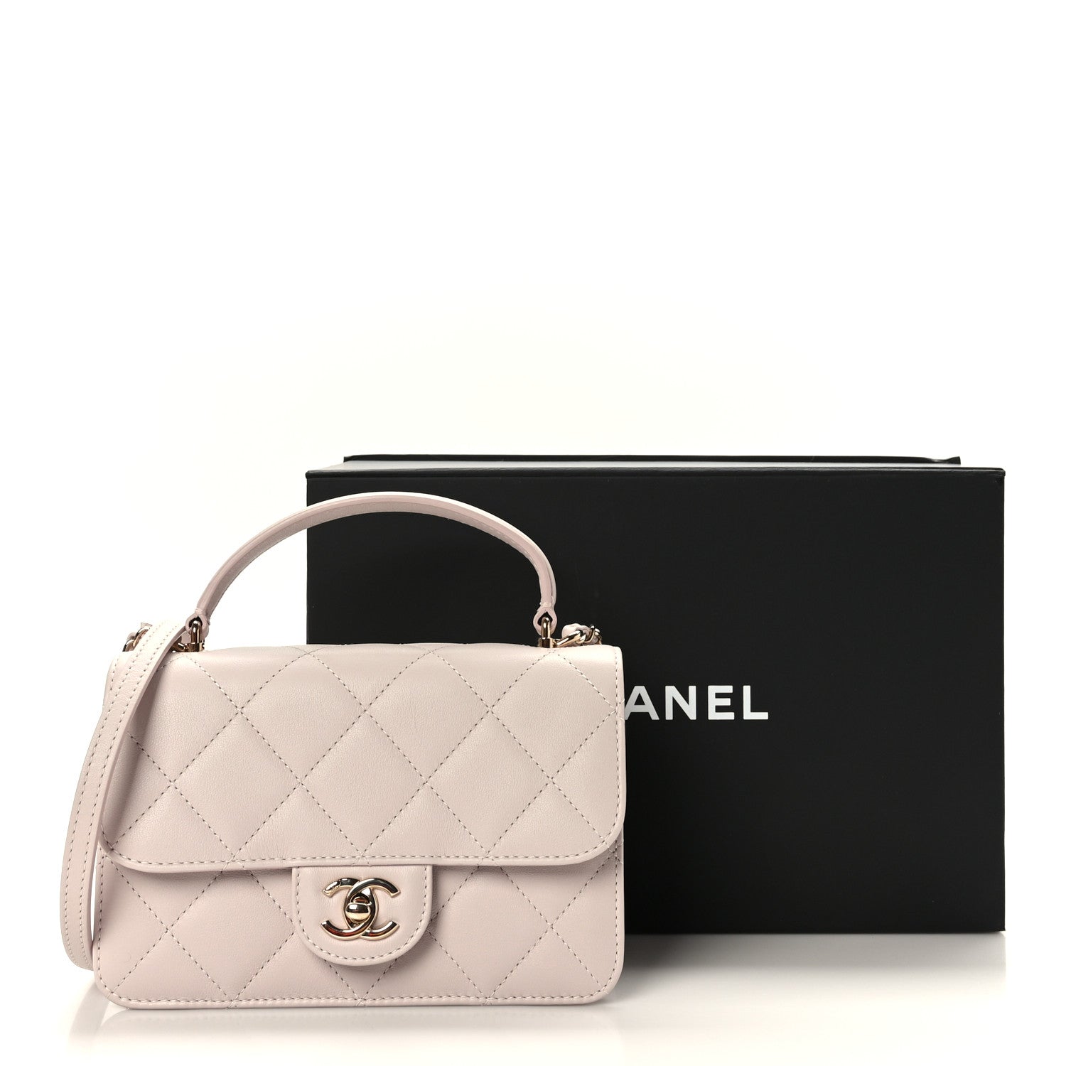 Chanel Calfskin Quilted Coco Lady Flap Light Purple 10 of 10