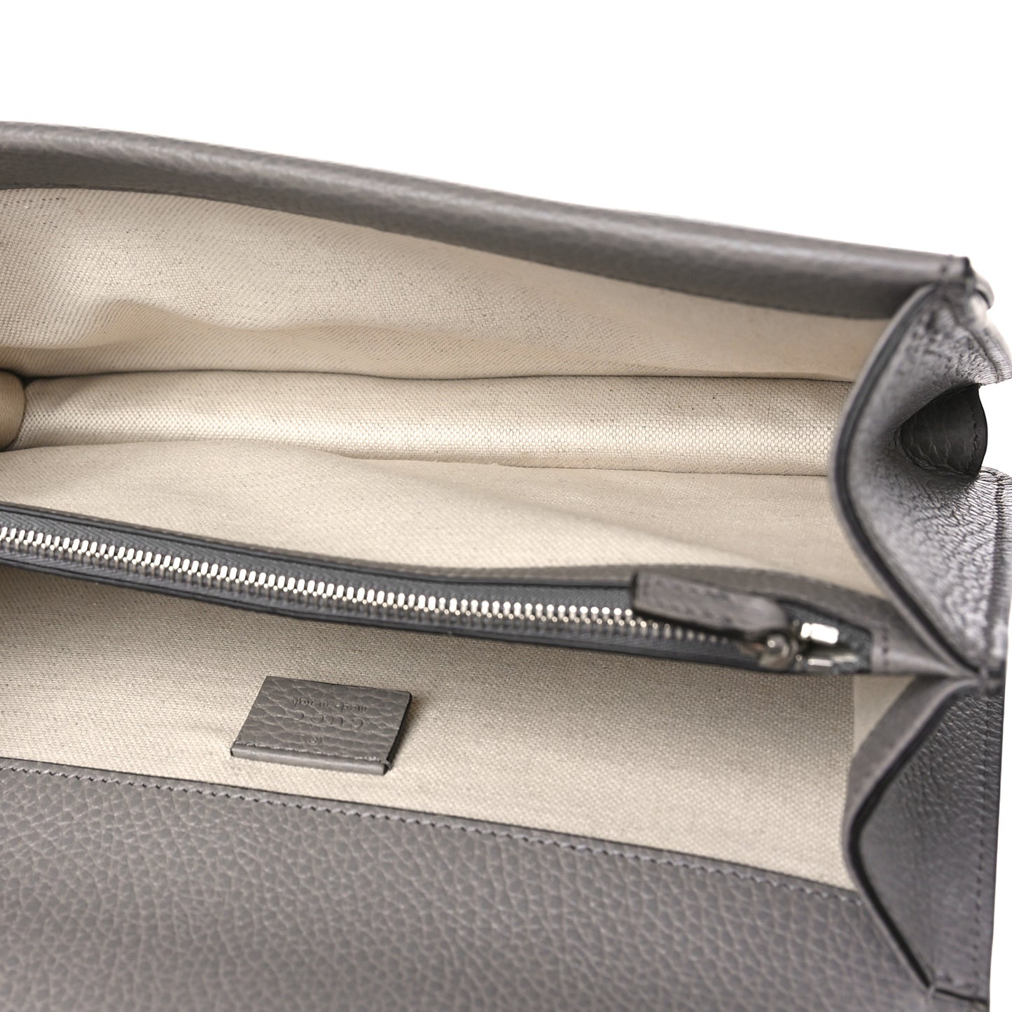 Pebbled Calfskin Small Dionysus Shoulder Bag Dusty Grey