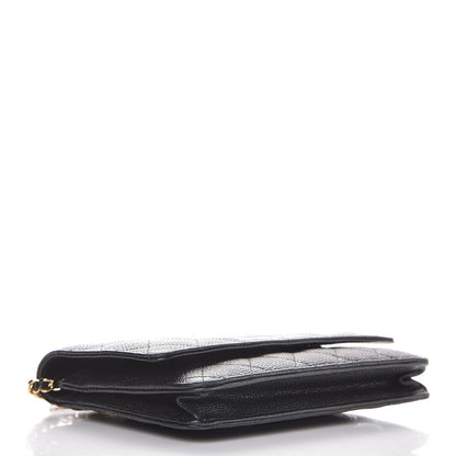 Chanel Caviar Quilted Wallet On Chain WOC Black 4 of 12