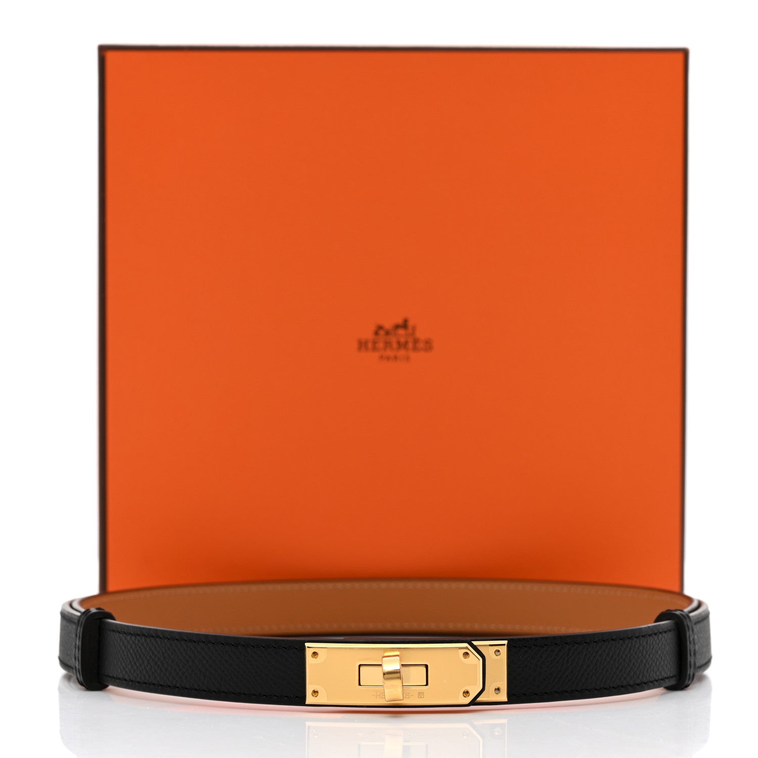 Hermes Epsom Kelly Belt Black 5 of 5