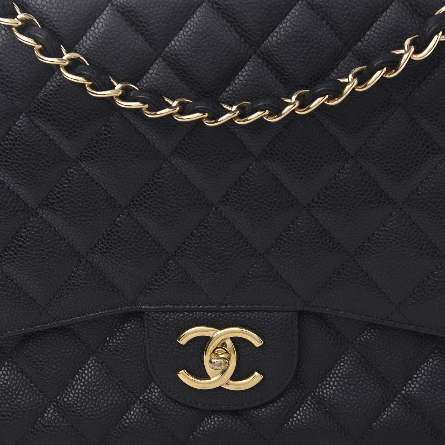 Chanel Caviar Quilted Maxi Double Flap Black 10 of 10