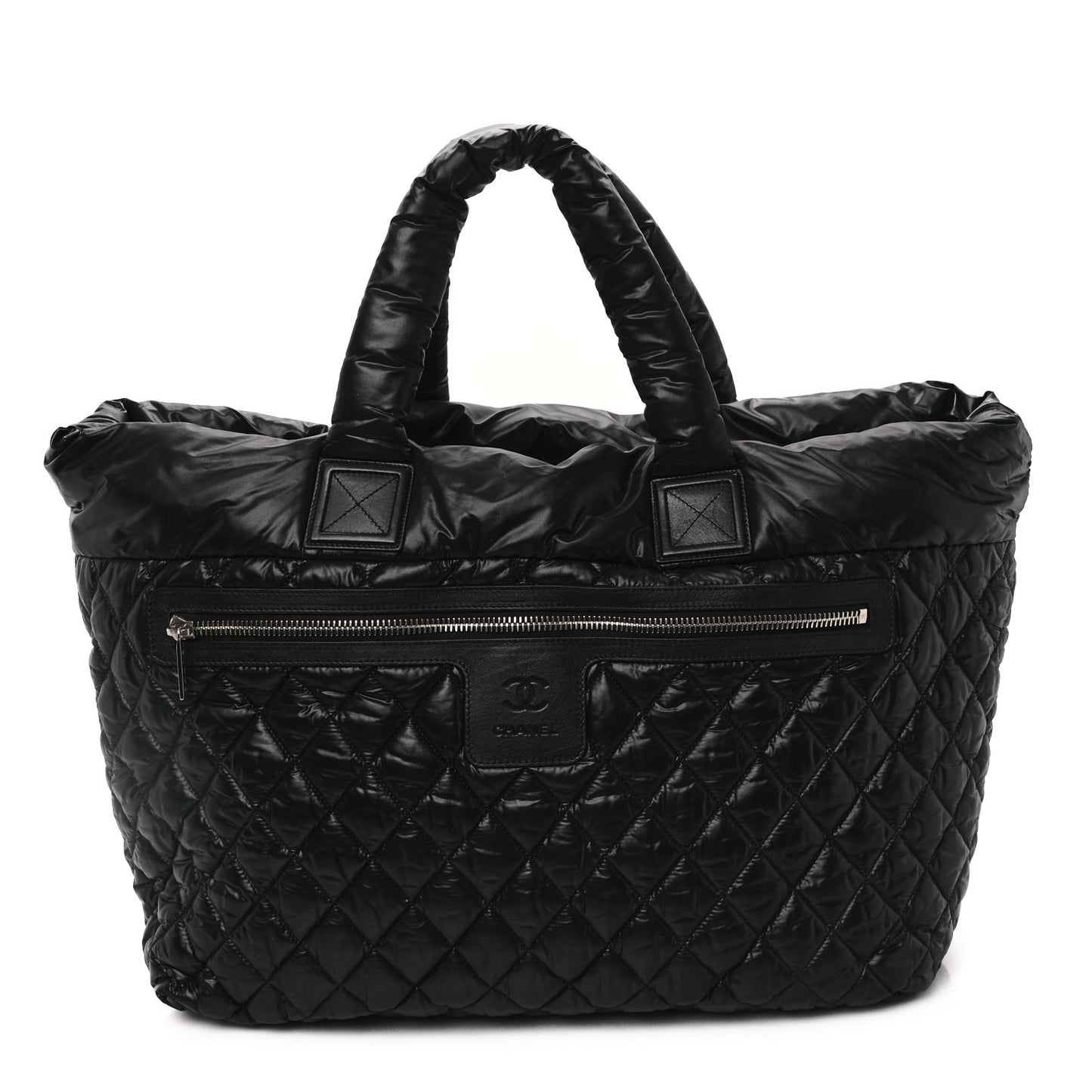 Nylon Quilted Extra Large Coco Cocoon Tote Black