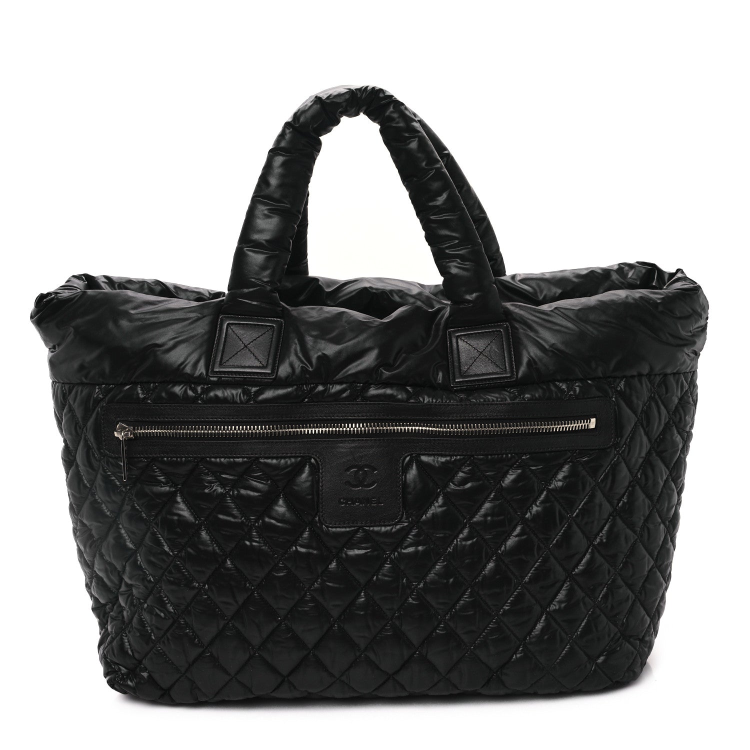 Chanel Nylon Quilted Extra Large Coco Cocoon Tote Black 1 of 10