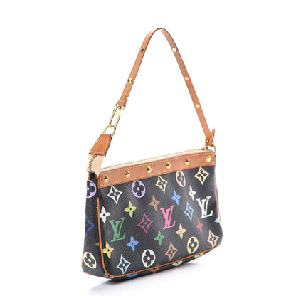 Louis Vuitton Monogram Multicolor Pochette Accessories Black 2 of 14
