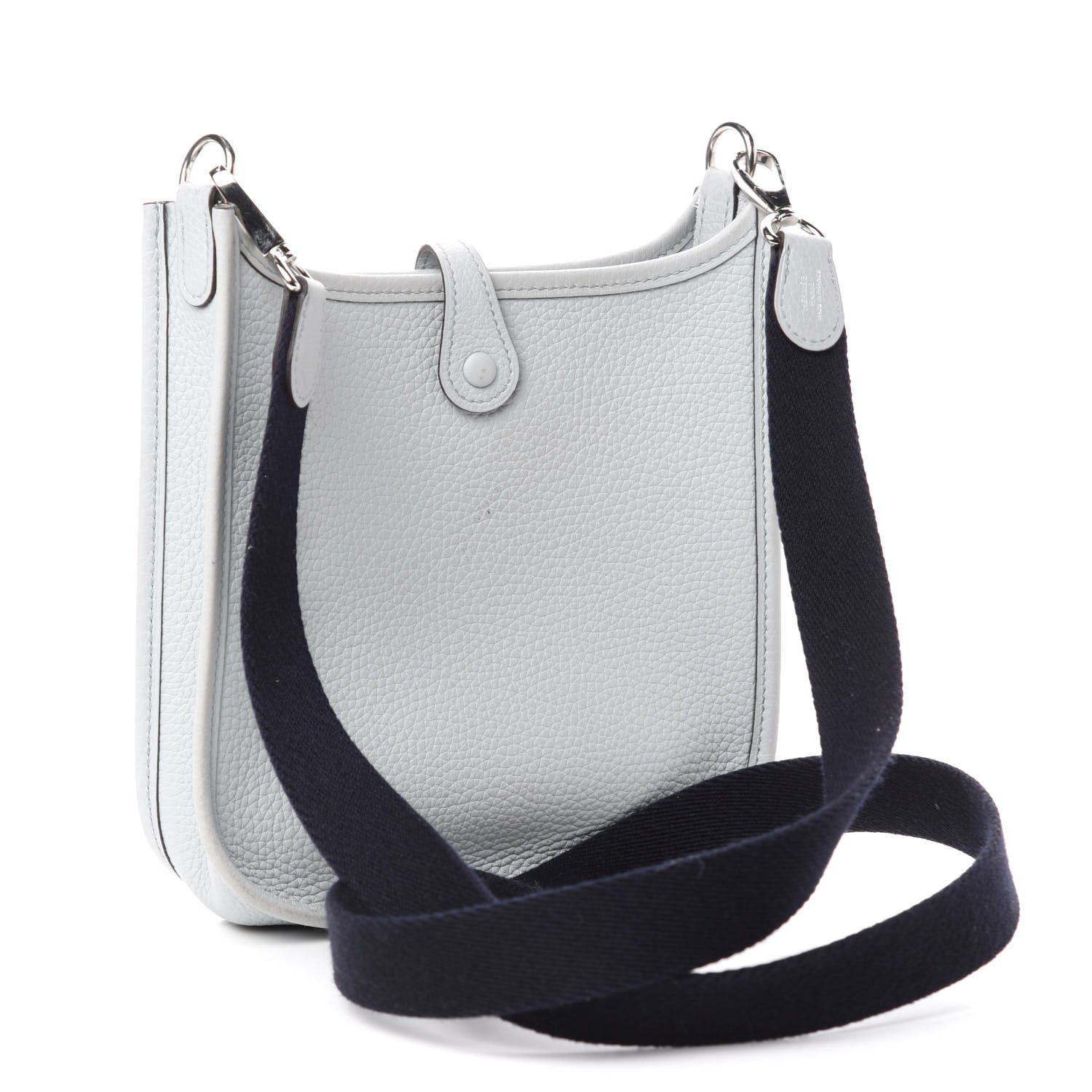 Hermes Taurillon Clemence Amazone Evelyne TPM Bleu Pale Indigo 3 of 10