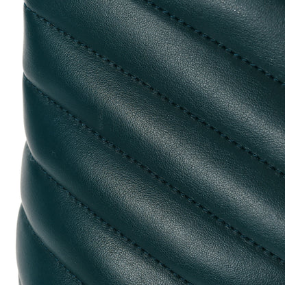 Saint Laurent Calfskin Y Quilted Monogram Small Loulou Chain Satchel Green 10 of 10