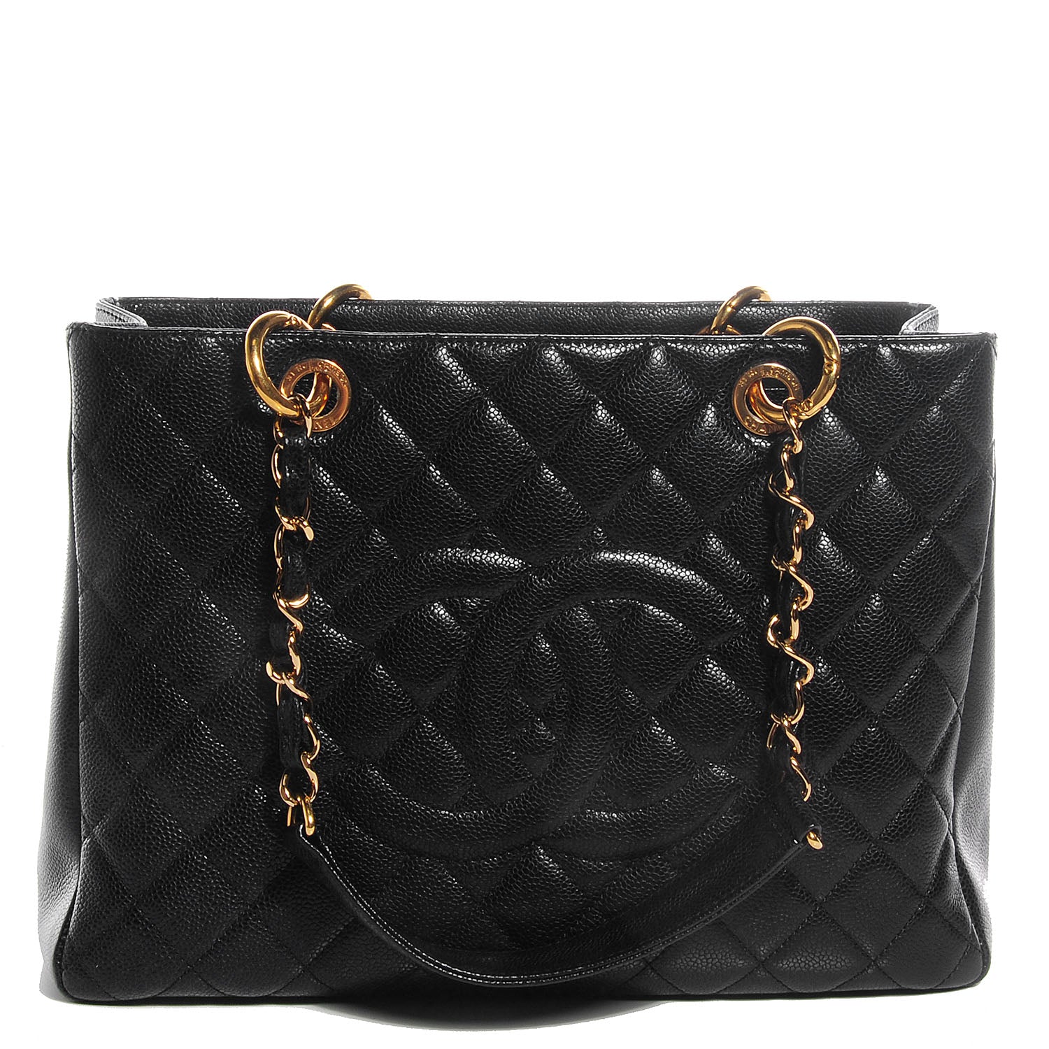 Chanel Caviar Quilted Grand Shopping Tote GST Black 1 of 7