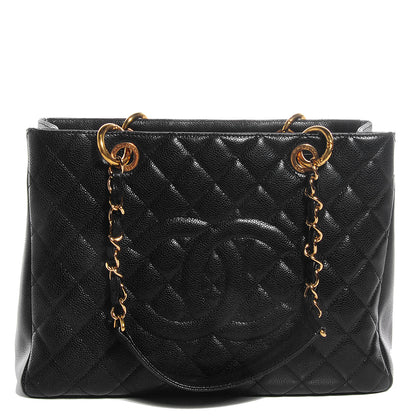 Chanel Caviar Quilted Grand Shopping Tote GST Black 1 of 7