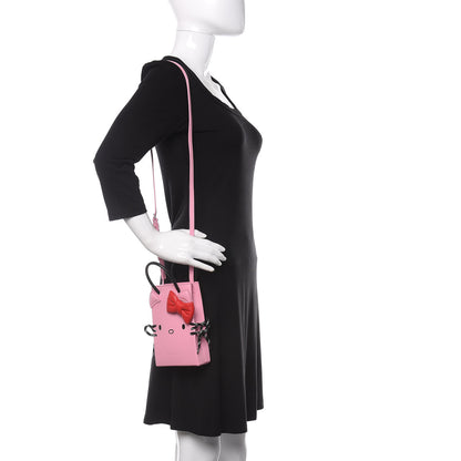 Balenciaga Calfskin Hello Kitty Phone Holder Bag Pink 2 of 11