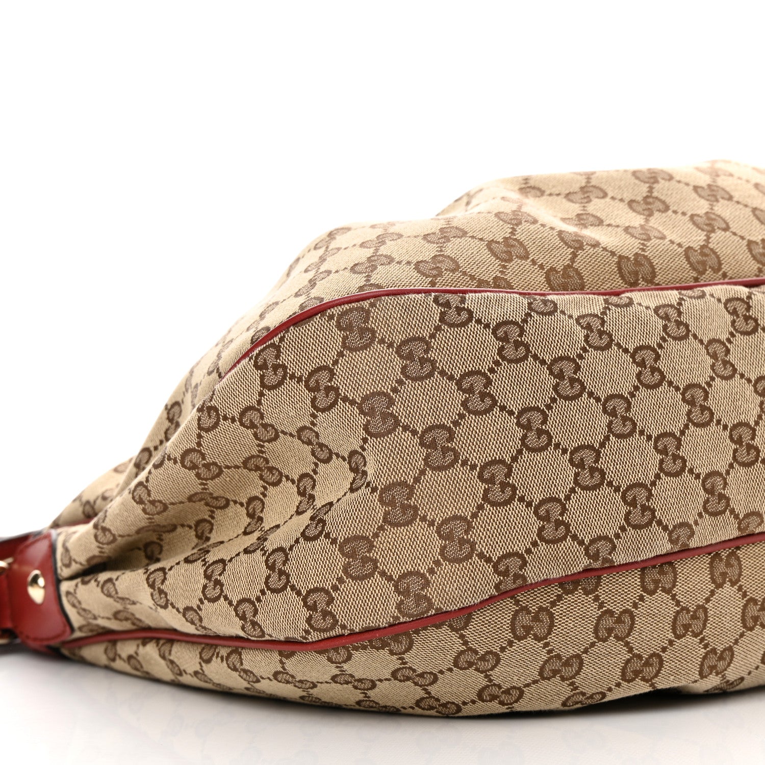 Gucci Monogram Medium Sukey Hobo Red 8 of 13
