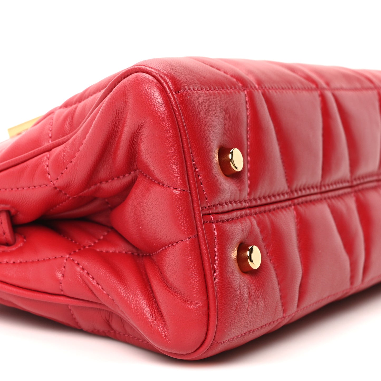 Nappa Trapuntata Small Medusa '95 Tote Bag Lipstick Red