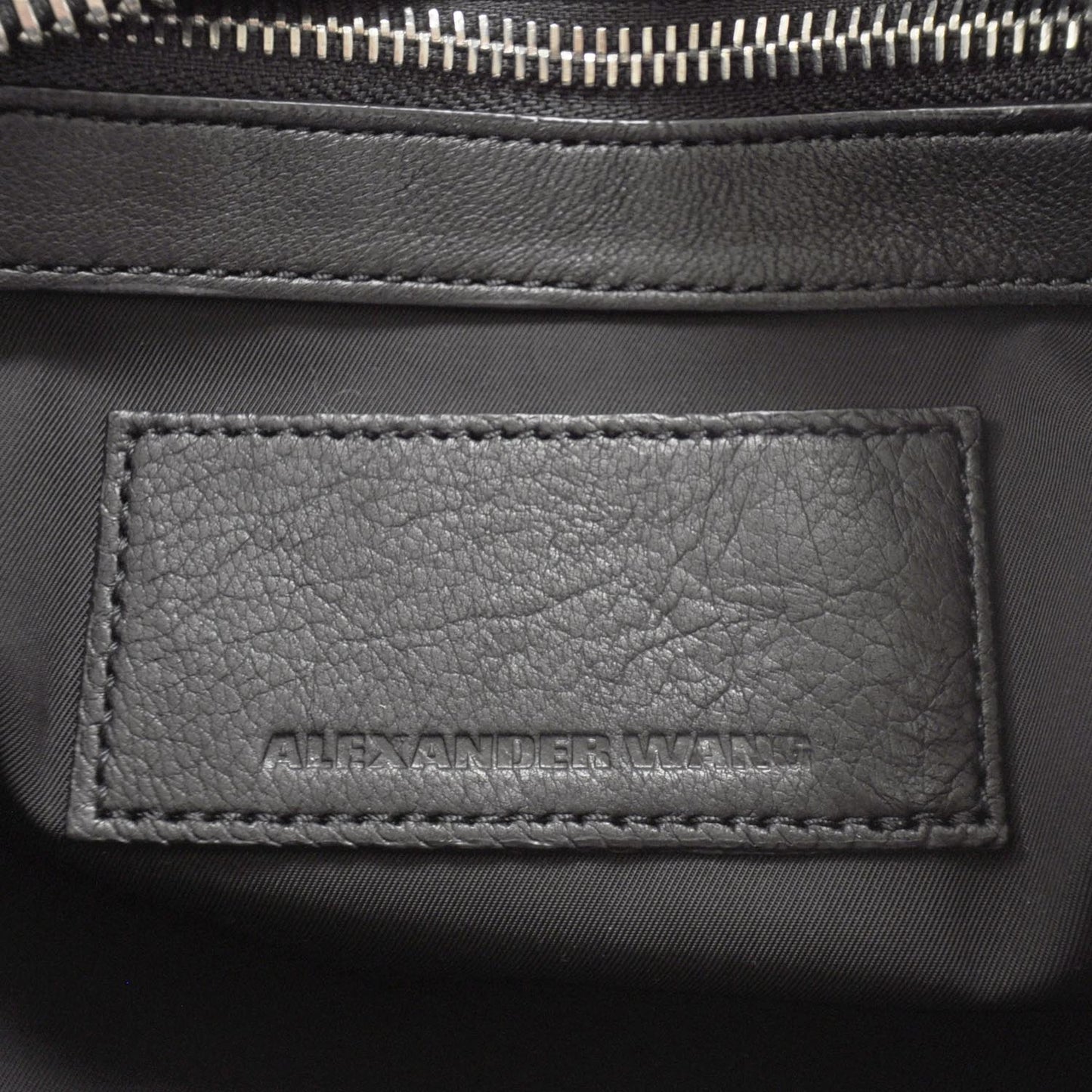 Leather Resin Rivet Rocco Duffel Bag Black