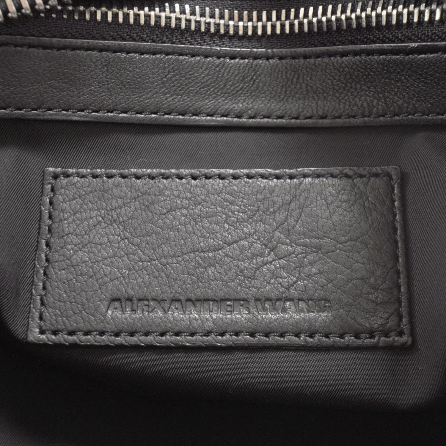 Alexander Wang Leather Resin Rivet Rocco Duffel Bag Black 7 of 7