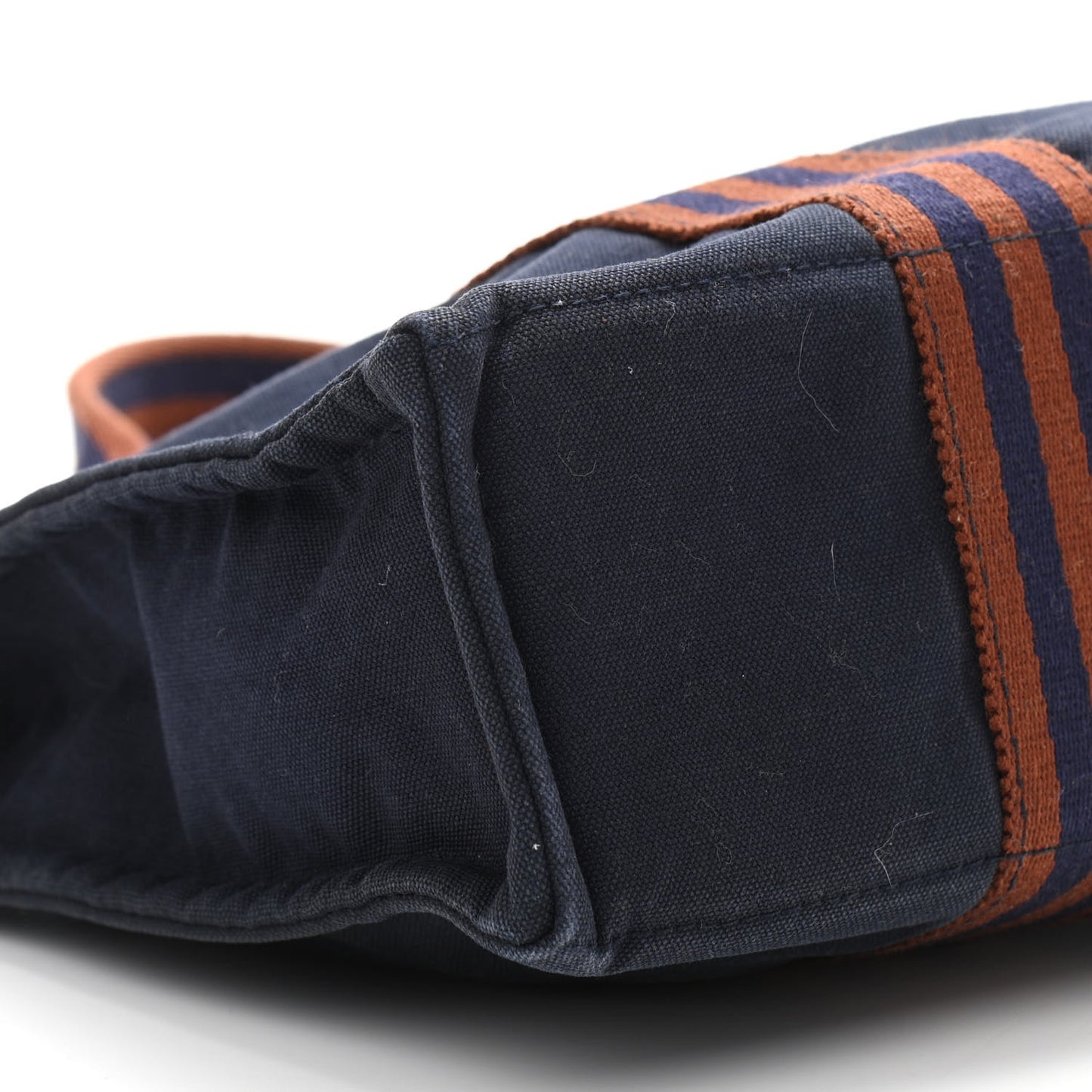 Canvas Tout Fourre PM Navy Brown