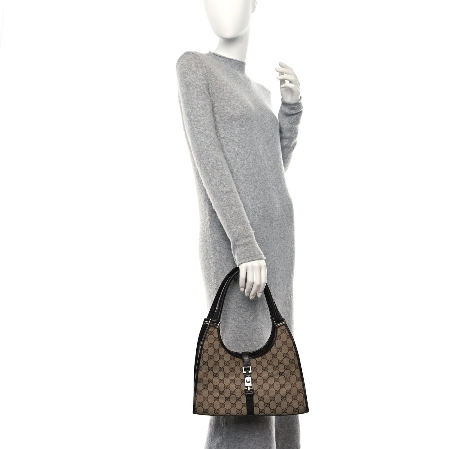 Monogram Small Bardot Bag Brown