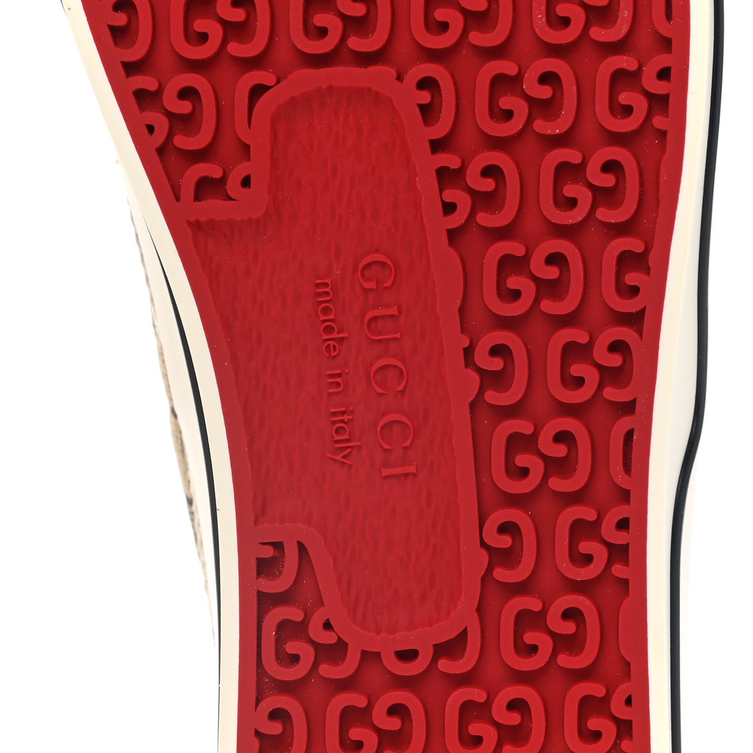 Gucci GG Monogram Womens 1977 Tennis Slip On 30mm Sneakers 38 Beige Ebony Mystic White 6 of 8