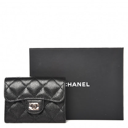 Chanel Caviar Quilted Card Holder Wallet Black 8 of 8