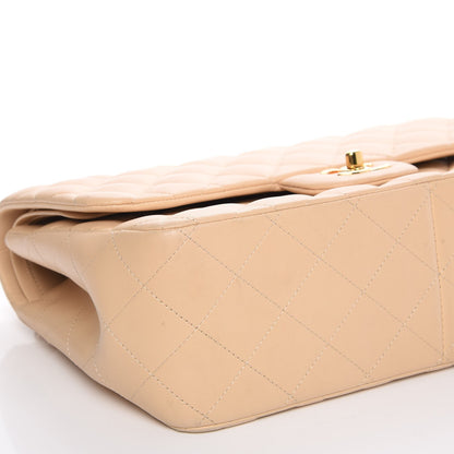 Chanel Lambskin Quilted Jumbo Double Flap Beige Clair 8 of 14