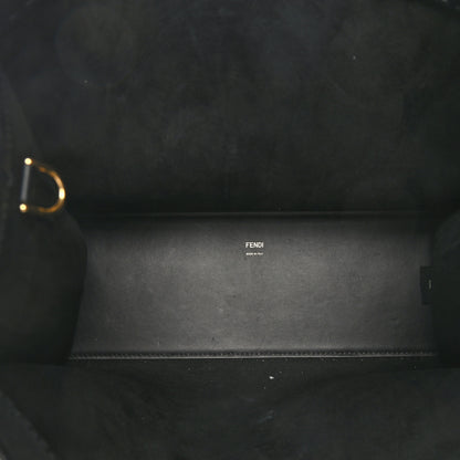 Fendi Vitello King Plexiglass Medium Fendi Sunshine Shopper Tote Black 5 of 8