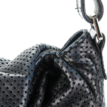 Chanel Glazed Calfskin Perforated Large Rodeo Drive Tote Black 8 of 13