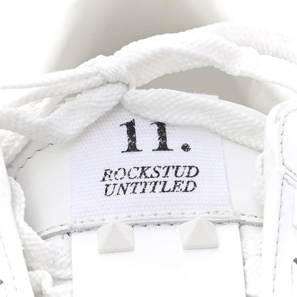 Valentino Garavani Calfskin Rockstud Untitled Open Sneakers 38 White 11 of 11