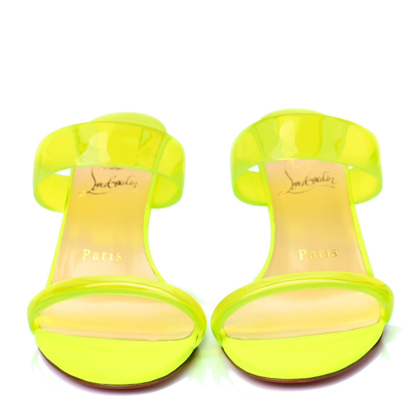 PVC Ovida 85 Slide Sandals 37 Yellow