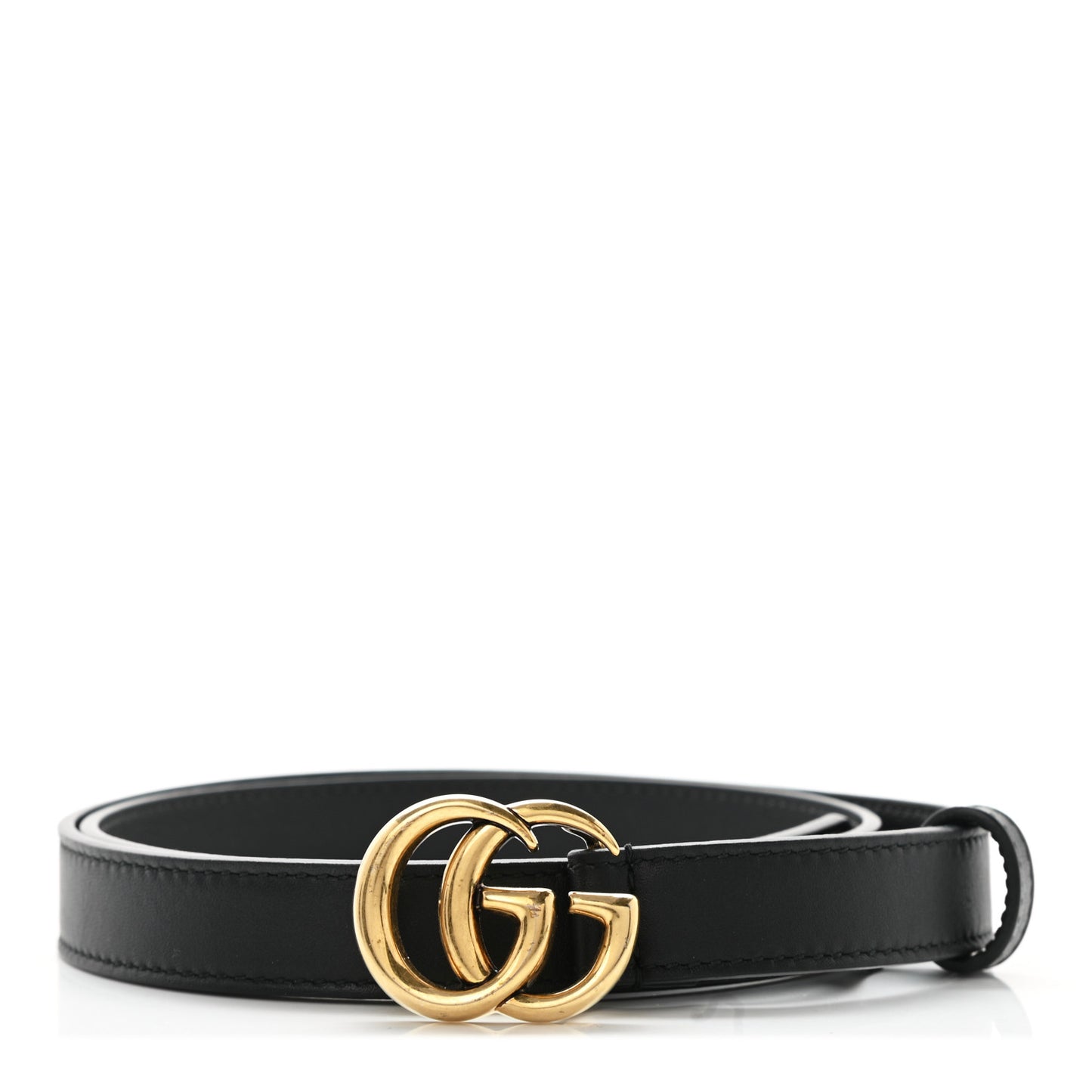 Calfskin Double G 20mm Belt 80 32 Black