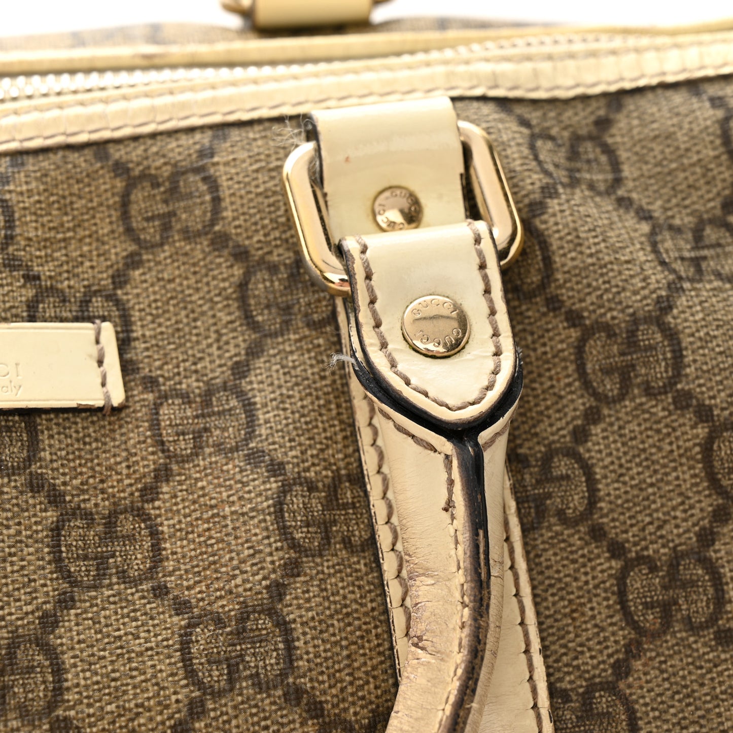 GG Plus Monogram Medium Joy Boston Off White