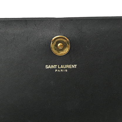 Saint Laurent Smooth Calfskin Medium Classic Monogram Kate Tassel Satchel Black 6 of 12
