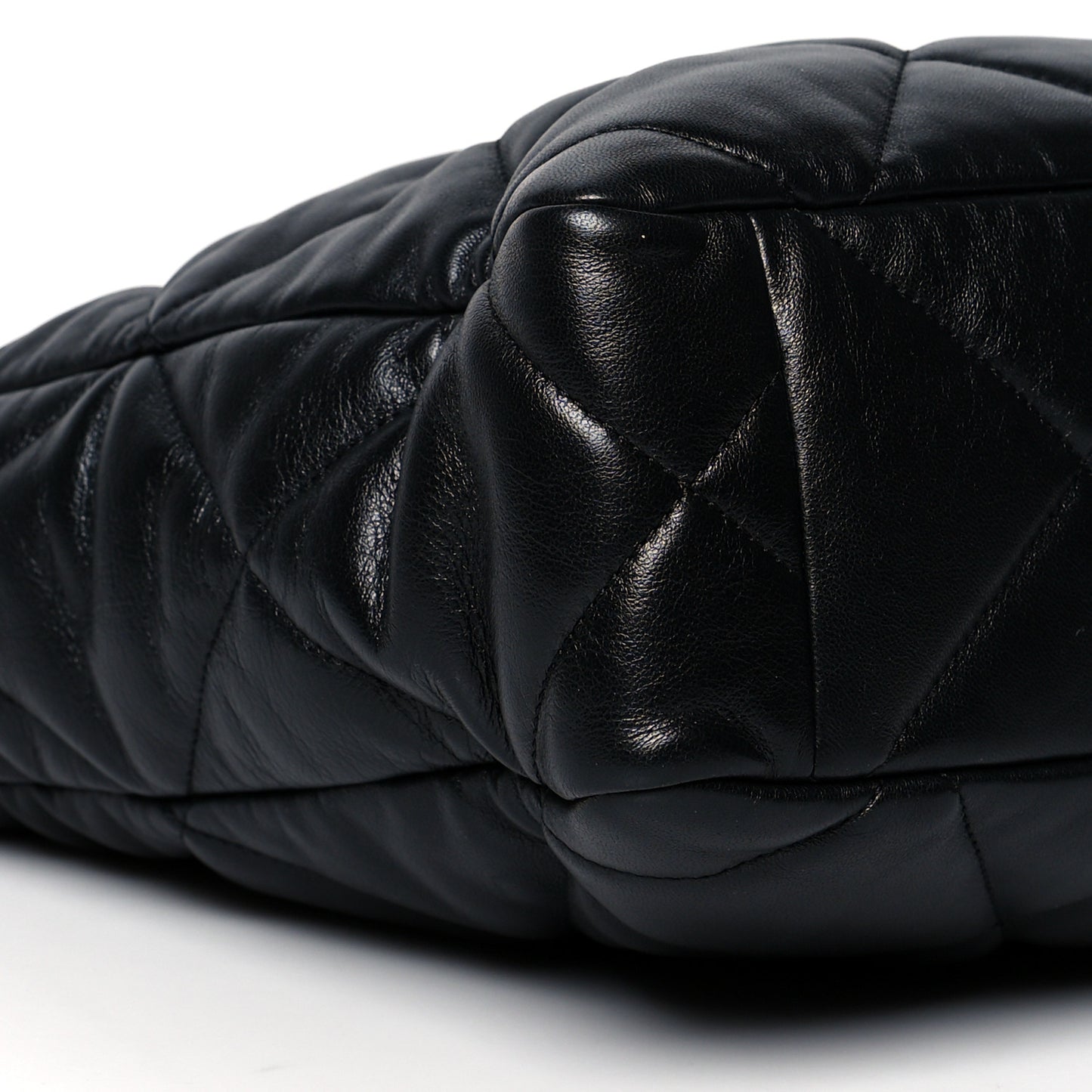 Lambskin Quilted Chanel 19 Shopping Bag Black